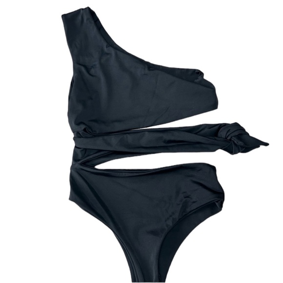 Netta Cut Out One Shoulder One Piece Swimsuit - Picture 1 of 6